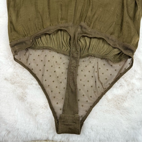 Free People Not Tired Olive Green Bodysuit - Picture 7 of 12